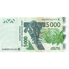 P717Kb Senegal - 5000 Francs Year 2004